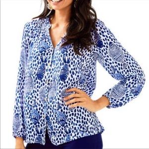 NWOT Lilly Pulitzer Elsa Top in Heart and Sole